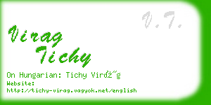 virag tichy business card